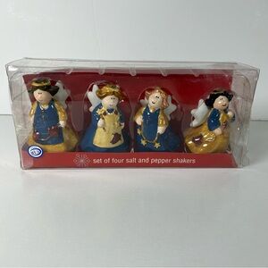 Kitchen Angels Salt and Pepper Shakers Instead Of Four Porcelain Angels In Box